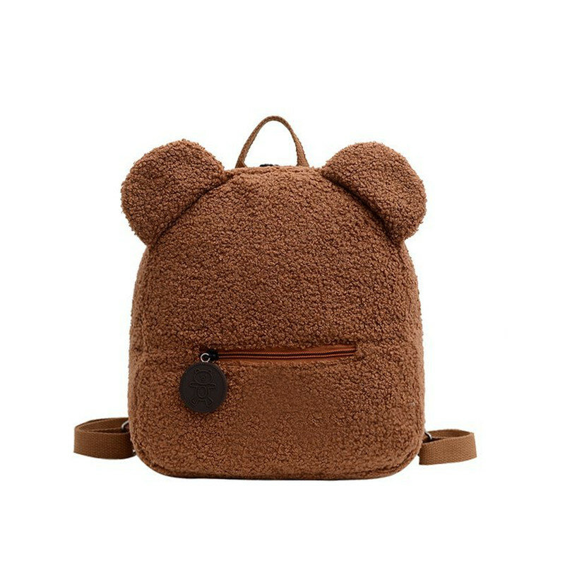 Bear Backpacks Portable Children Travel Shopping Rucksacks Women's Cute Bear Shaped Shoulder Backpack