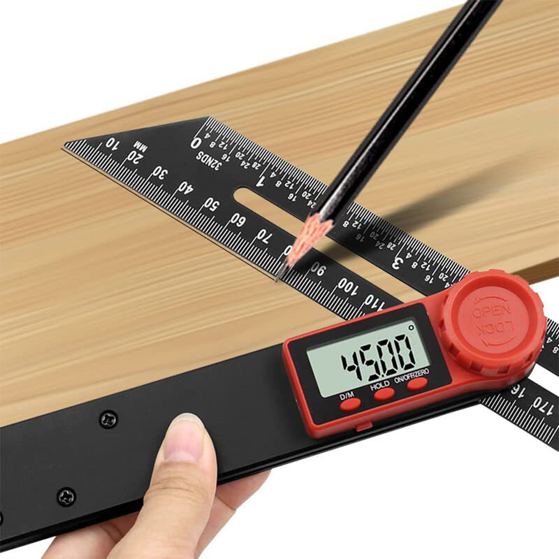 Digitale Winkelmesser aus digitalem Winkelmesser aus Nylon für die Holz bearbeitung von Tischlern