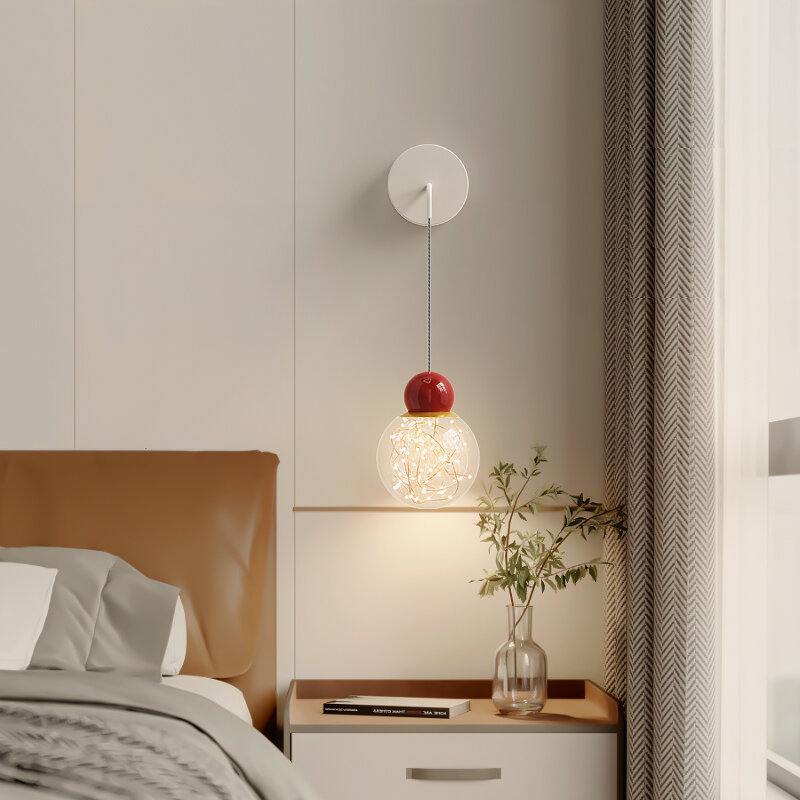 Nordic Led Pendant Lights Art Decor Bedside Chandelier Hanging Lamp For Bedroom Living Room Dining Room Pendant Lamp Fixtures