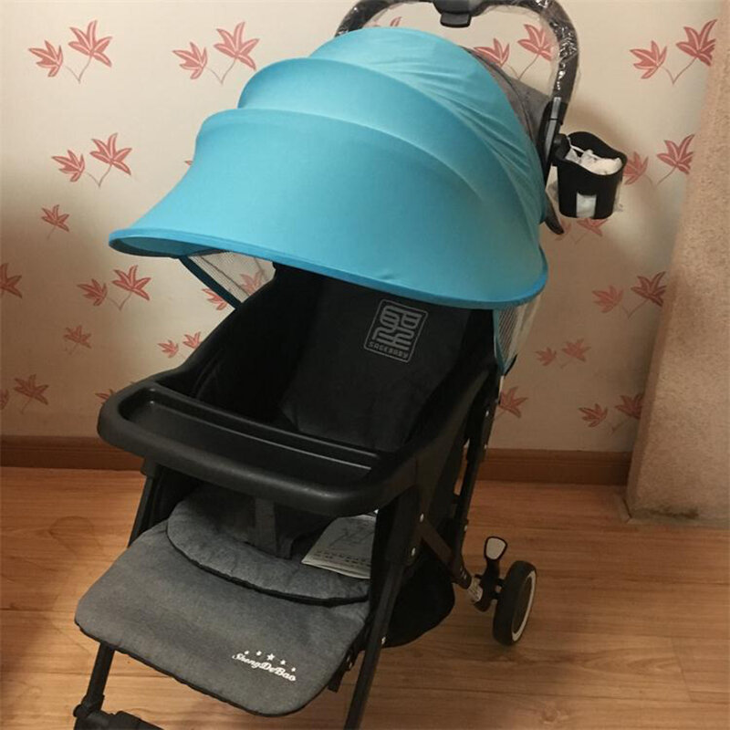 Universal Baby Stroller Sunshade Sun Visor Baby Stroller Cover Accessories Windproof Rain Sun Protection Umbrella Awning Shelter