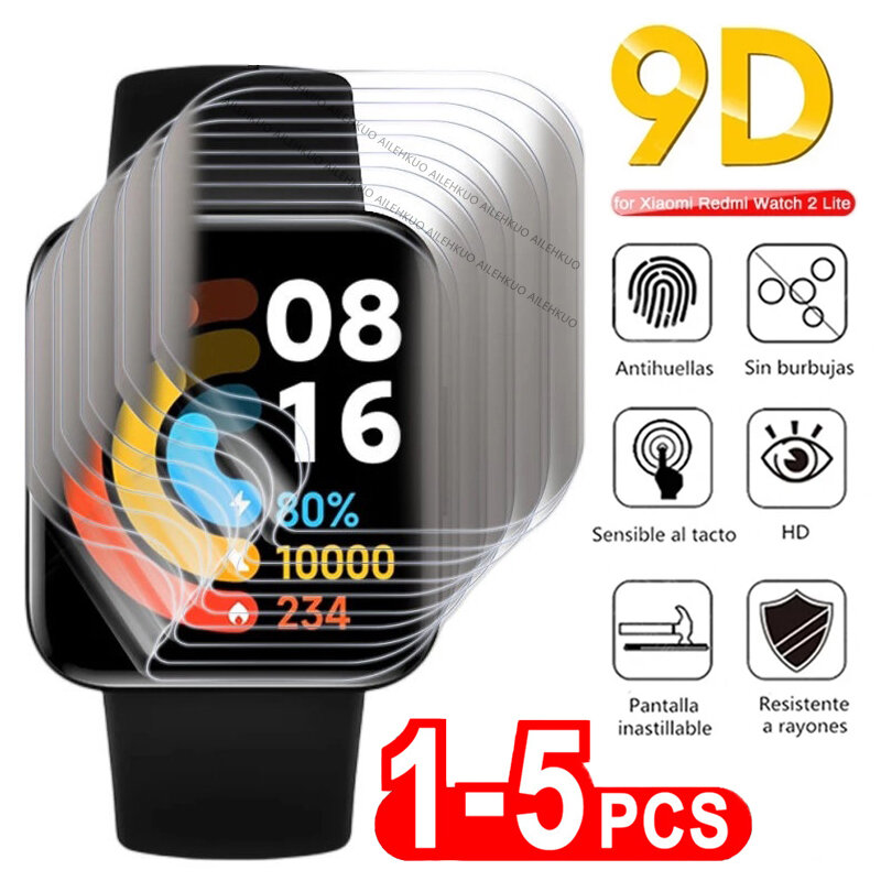 Soft Hydrogel Protective Film For Redmi Watch 2 3 Lite 3 Active Screen Protector For Xiaomi Mi Watch Lite Color 2019 poco watch