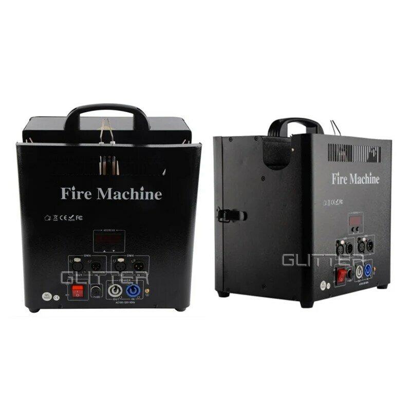 Triple Head DMX Fire Machine, DJ Fire Flame Machine para eventos de festas, 180W, GLC-028, 2Pcs por lote