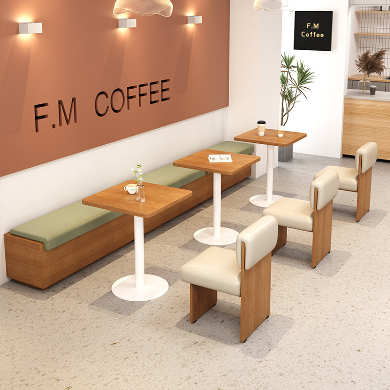 โต๊ะกาแฟหรูหราผับสไตล์นอร์ดิกแบบมินิมอลลิสต์พื้นข้างห้องครัวโต๊ะกาแฟกลางแจ้ง muebles de คาเฟ่ร้านเฟอร์นิเจอร์