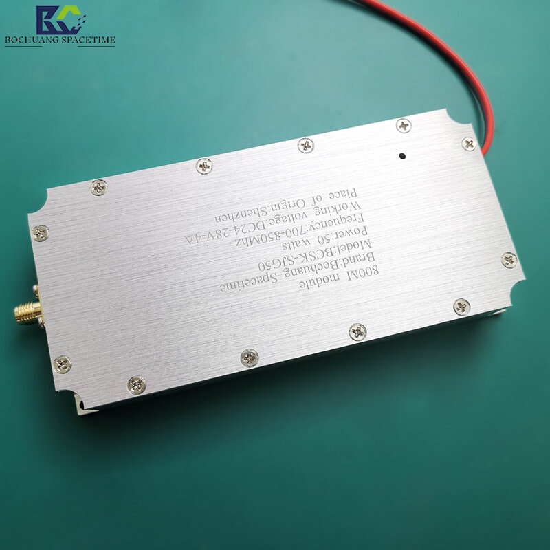 Penguat gelombang mikro BCSK-SJG50 700Mhz-850Mhz modul penguat daya numerik nirkabel