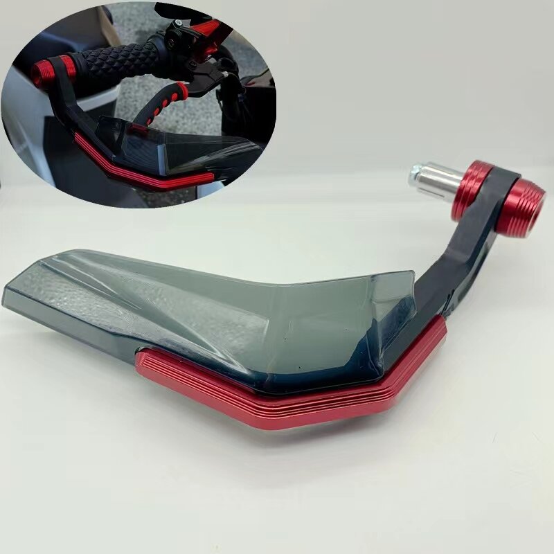 Windproof Universal 7/8" Handlebar Protectors for Motorcycle Scooter Mountain E-Bike Brake Lever Guard with Aluminum Stiffener