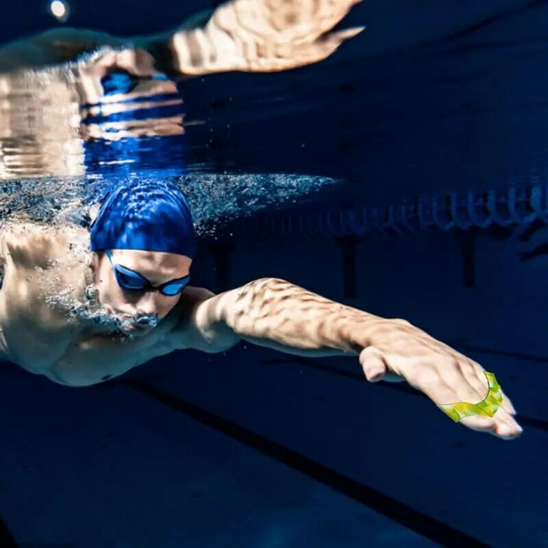 Rękawice do pływania silikonowe rękawice Webbed hydrodynamiczne wygodne przybory do pływania. Konstrukcja z pięcioma palcami do surfowania po wodzie