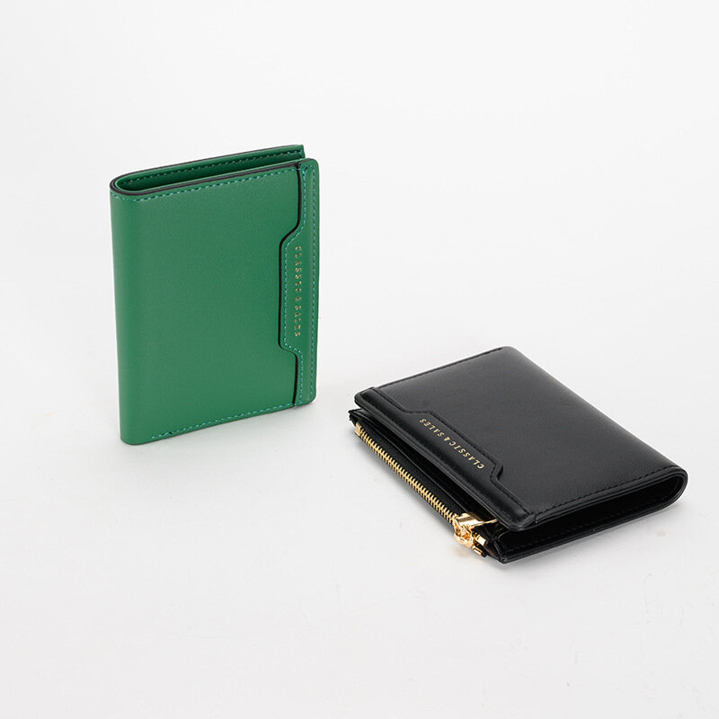 Dompet koin Mini kulit PU untuk wanita, dompet kulit PU Mini, dompet koin, tempat kartu kredit, dompet kartu ramping