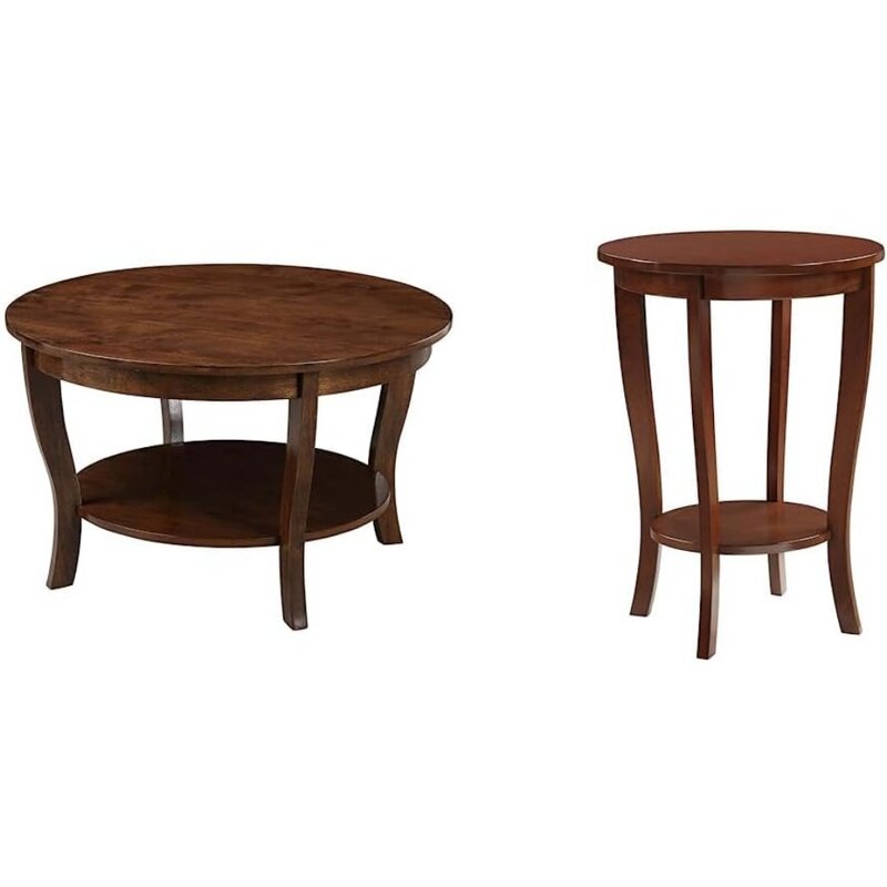 전통적인 미국 원형 커피 테이블, 커피 테이블