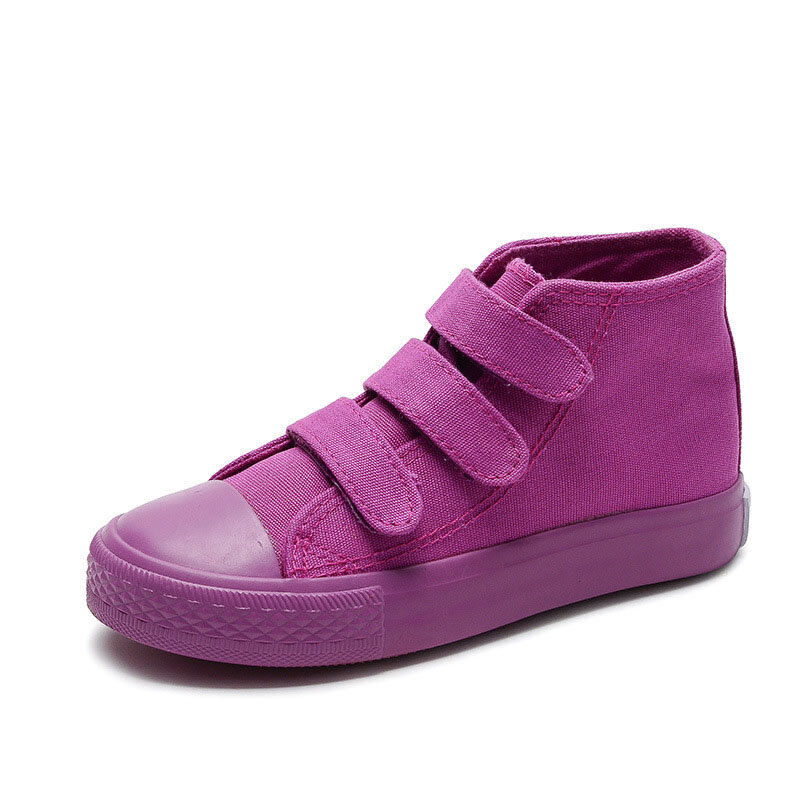 Весенняя детская парусиновая обувь для школьников, детская обувь для девочек и мальчиков, высокие кроссовки, детская спортивная обувь для девочек CSH736