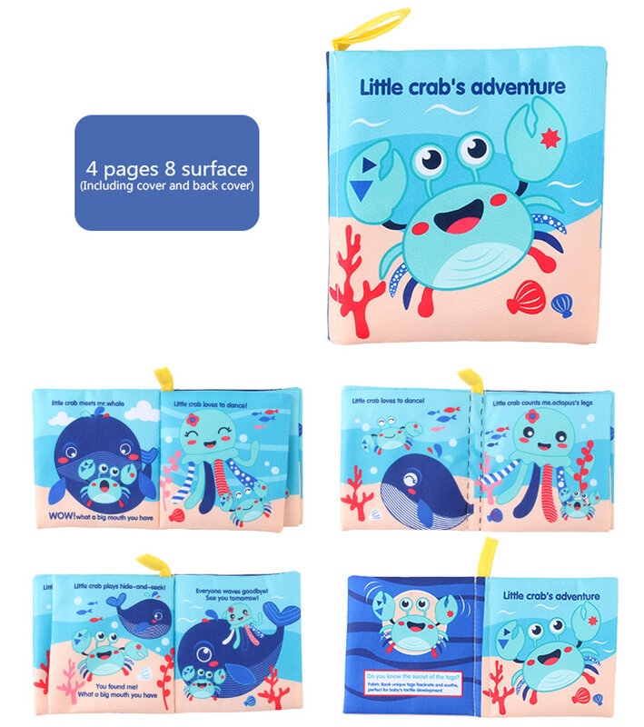 Детская Мягкая тканевая книга для детей раннего школьного обучения искусственная книга для новорожденного ребенка