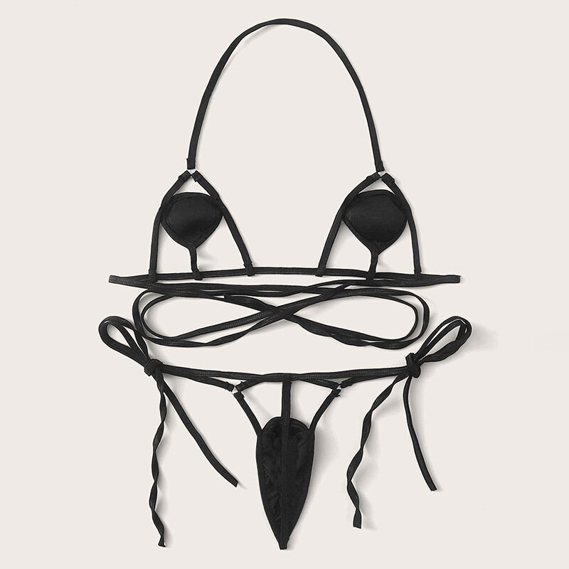 가랑이 없는 섹시한 란제리 레이스 할로우 브라 세트, 에로틱 의상, 테디 베이비 인형, 원피스 딥 V 오픈 포르노 여성 속옷