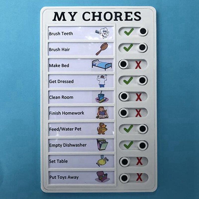 2X daftar catatan papan penanda yang dapat dilepas tugas dapat digunakan kembali buku catatan untuk rumah berkemah untuk melakukan daftar Chore Chart A