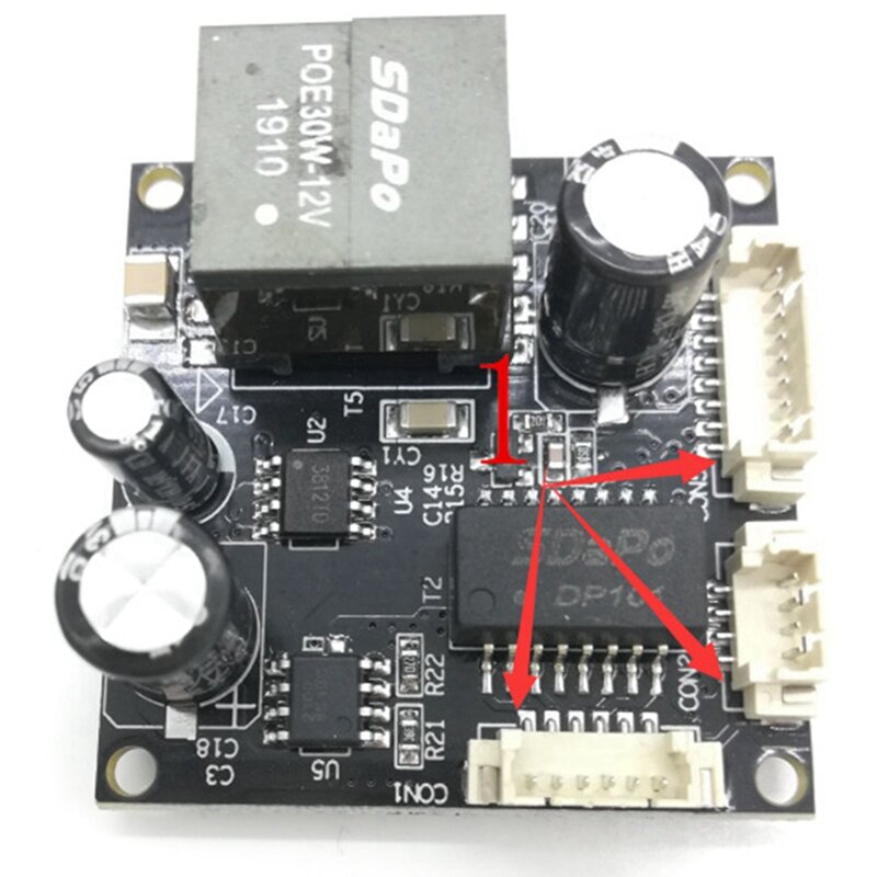 3X SDAPO PM3812AT 2A Isolated Industrial-Grade Temperature-Resistant POE Module 25.5W