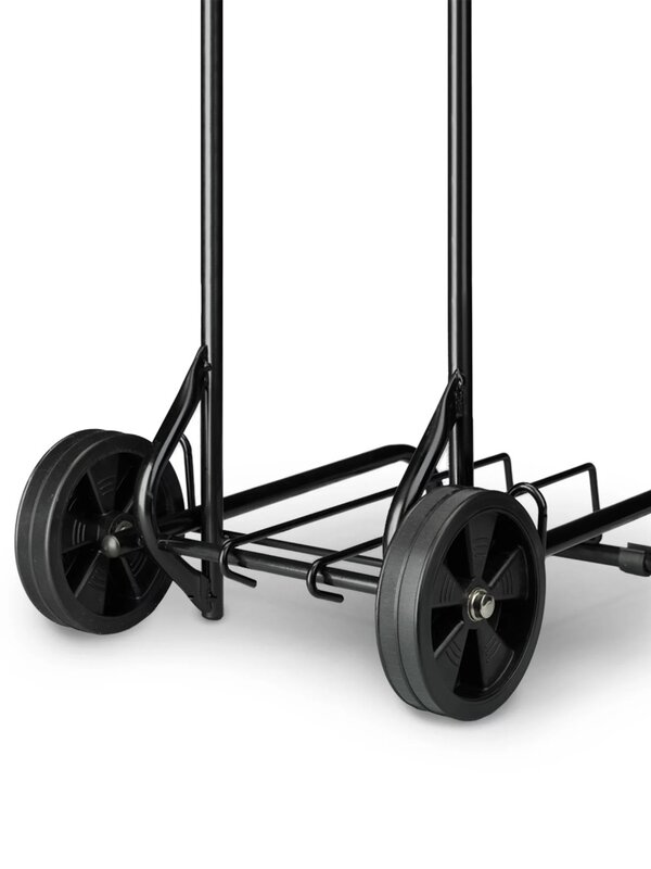 Preto Folding Bagagem Cart, 39 "x 13" (15 "Plataforma), 3lbs Vazio, 75lbs Capacidade
