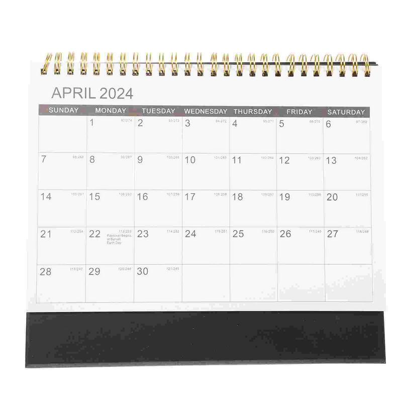 Desk Calendar for Recording Events, Desk Planner, Small Desk, Frigorífico, Ano Completo