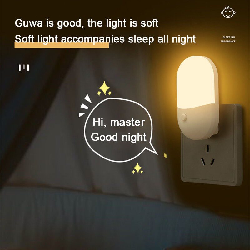 Led Mini Lampu Malam Plug-In Lampu Led Perlindungan Mata Lampu Malam Lampu Digunakan untuk Samping Tempat Tidur Bayi Makan Ruang Tamu