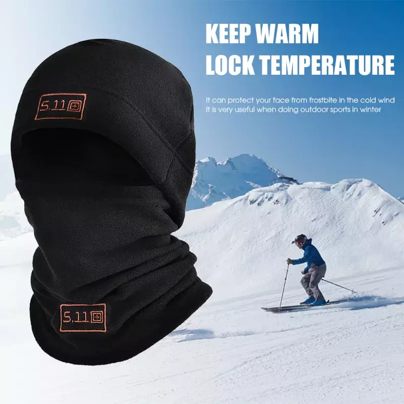 Balaclavas Winter Anti-cold Hat Polar Fleece Thicken Warmth Cap for Men Women Headgear Cycling Windproof Hat&scarf