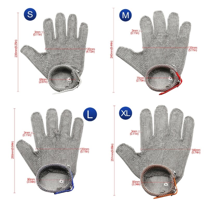 nivel 5 resistente corte los guantes del corte seguridad categoría alimenticia los guantes protege