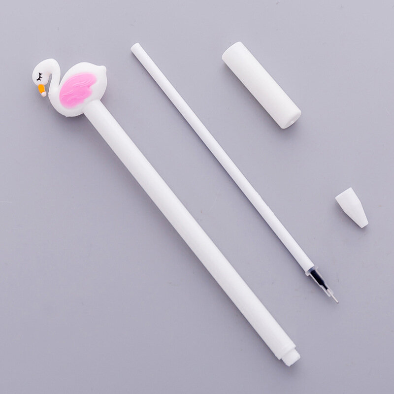 1 sztuk kreatywny Flamingo Swan długopis żelowy długopis Signature Escolar szkoła Papelaria biurowy upominek promocyjny