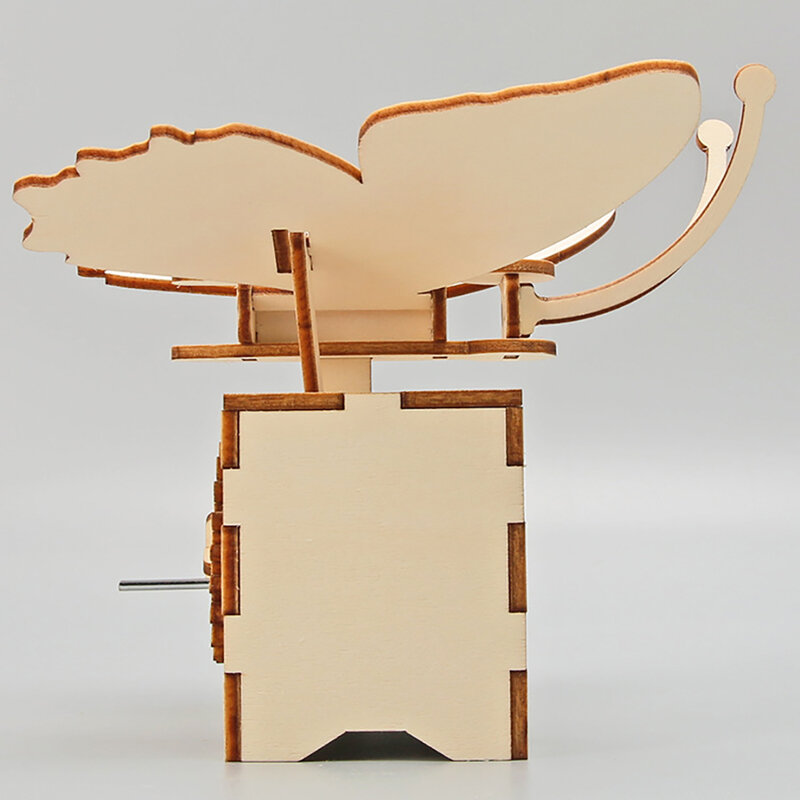 Handmade DIY Butterfly Model Pendant, Treinamento científico, Equipamento Experimental De Madeira, Brinquedo a vapor