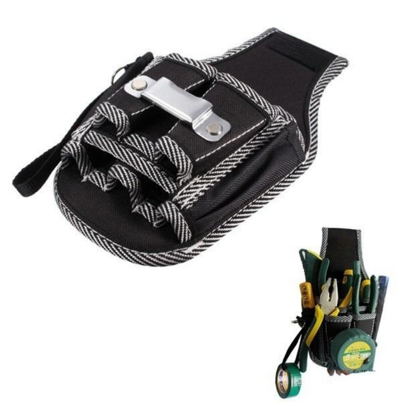 Bolso de bolsillo para hombre, bolsa de cintura para electricista, destornillador, herramienta, soporte