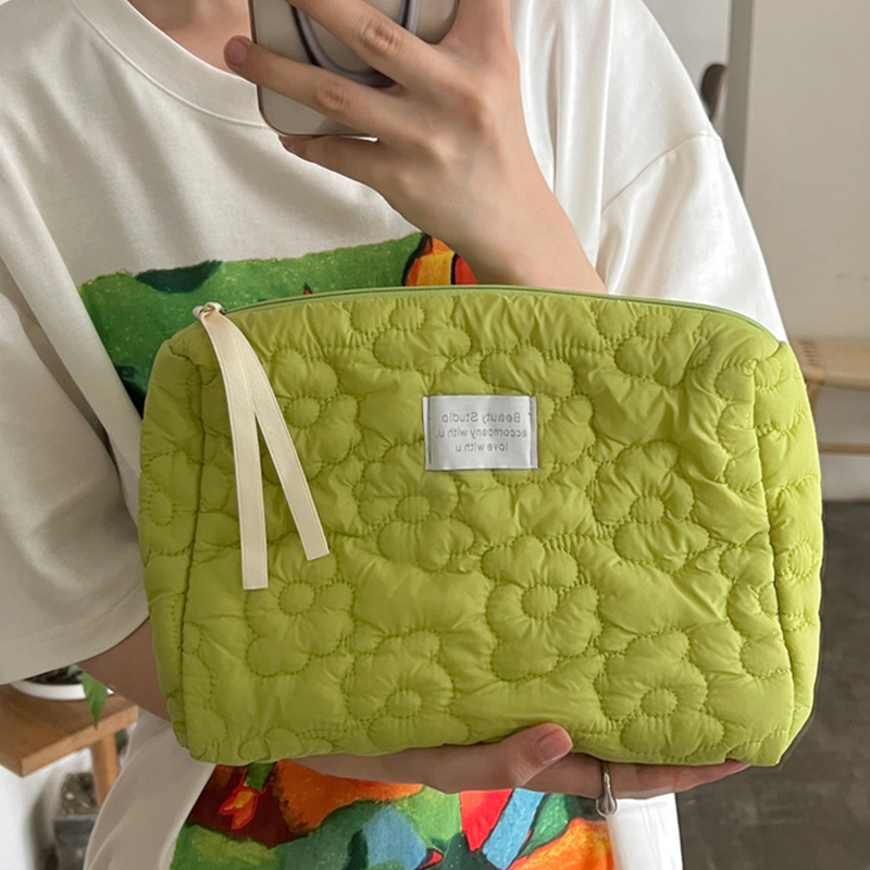New Flower Pattern Women Makeup Bag articoli da toeletta Cosmetic Organizer Zipper Bag Travel Wash Pouch Cosmetic Bag borse per il trucco femminile