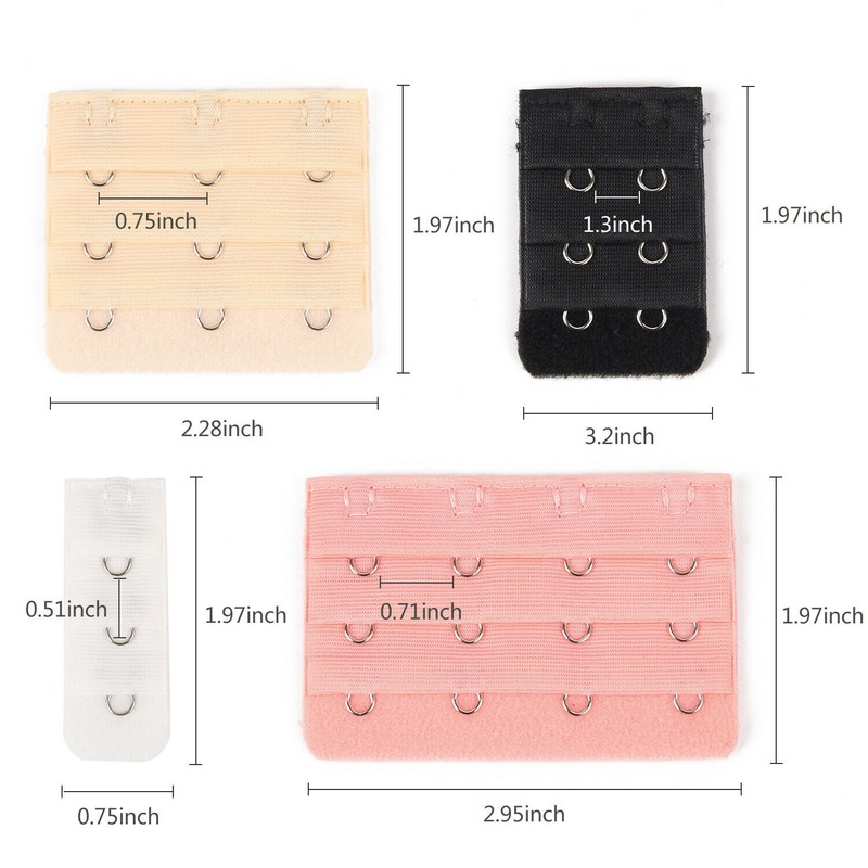 Extension de soutien-gorge à crochets pour femmes, 10 pièces, 1, 2, 3, 4 crochets, accessoires intimes
