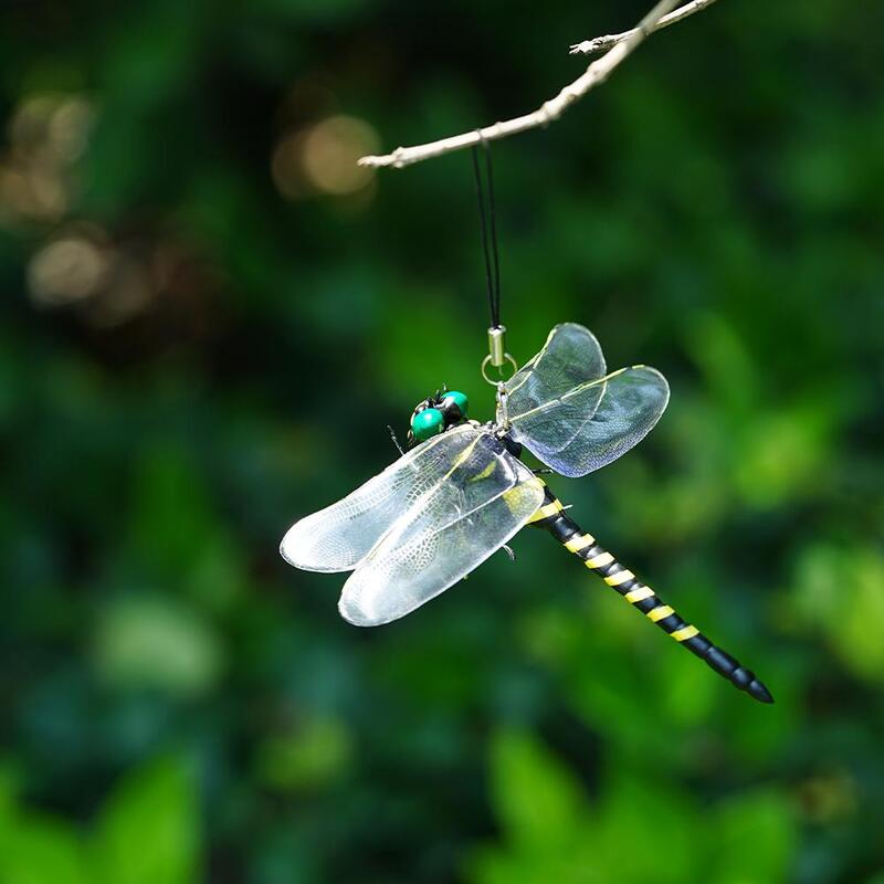 Simulação Mosquito Repelente Libélula, Inseto Modelo Brinquedo, Jardim ao ar livre Pendurado Ornamentos