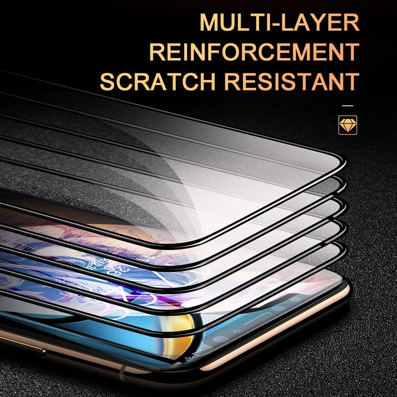 2/4PCS 9D Screen Protector Tempered Glass for IPhone 14 13 12 11 15 Pro Max Protective Glass for IPhone X XR XS Max 7 8 614 Plus