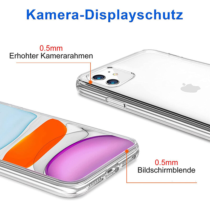 Ultra Dunne Siliconen Hoesje Voor Iphone 15 14 Plus 13 12 Mini 11 Pro Xs Max X Xr Se 2022 2020 7 8 Doorzichtige Zachte Transparante Hoes Coque