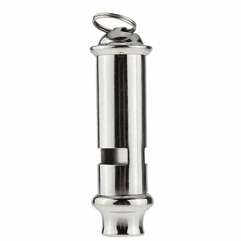 Sliver Whistle Pendant Keychain High Decibel Outdoor Survival Emergency Whistle Portable Multifunction Sport Whistle Camp Tool