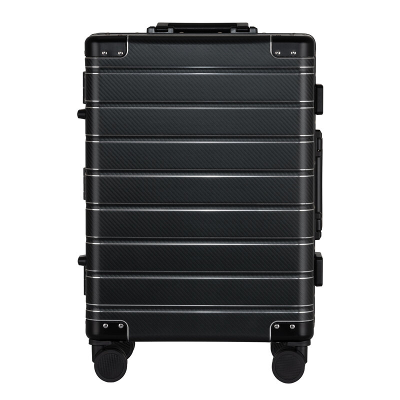 New Patent Design !Suitcase Men Carry-On Luggage Women Travel Trolley Case 20/24 Inch High Quality Full Aluminum Luxury Rolling