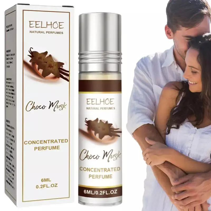 Óleo de perfume concentrado Choco Musk, duradouro, sedução, fragrância leve, elegante, lovers gift, 6ml