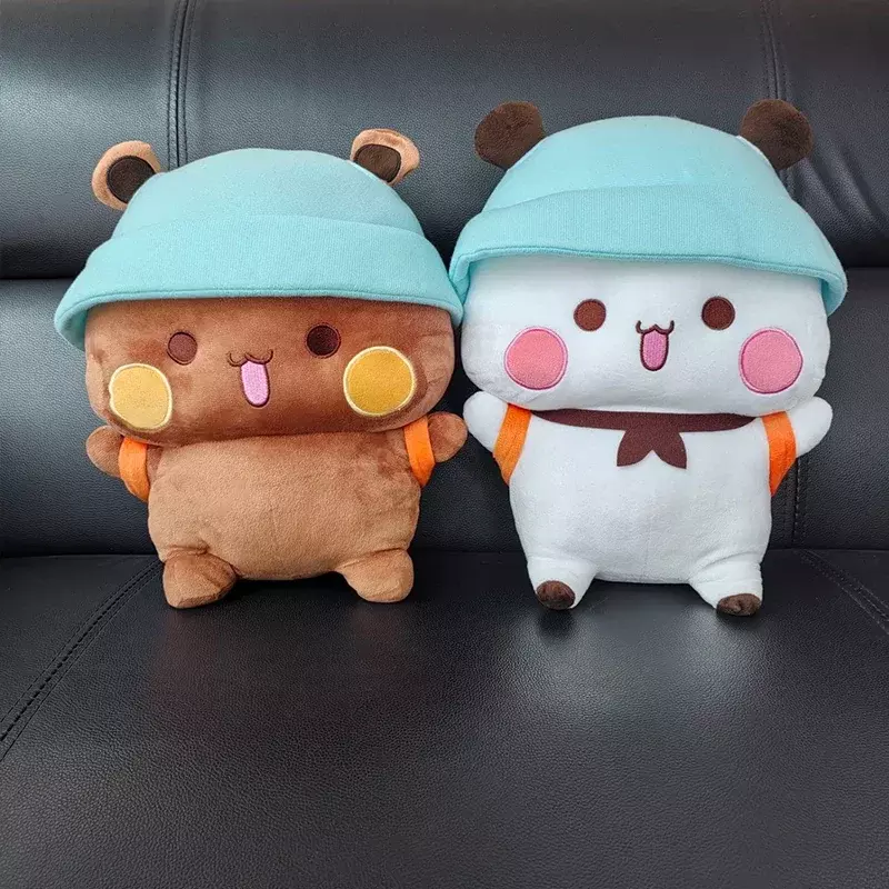 Bubu y Dudu Panda de peluche, muñeco de oso Panda de dibujos animados, almohada suave de peluche Kawaii, juguete de regalo de cumpleaños, en Stock