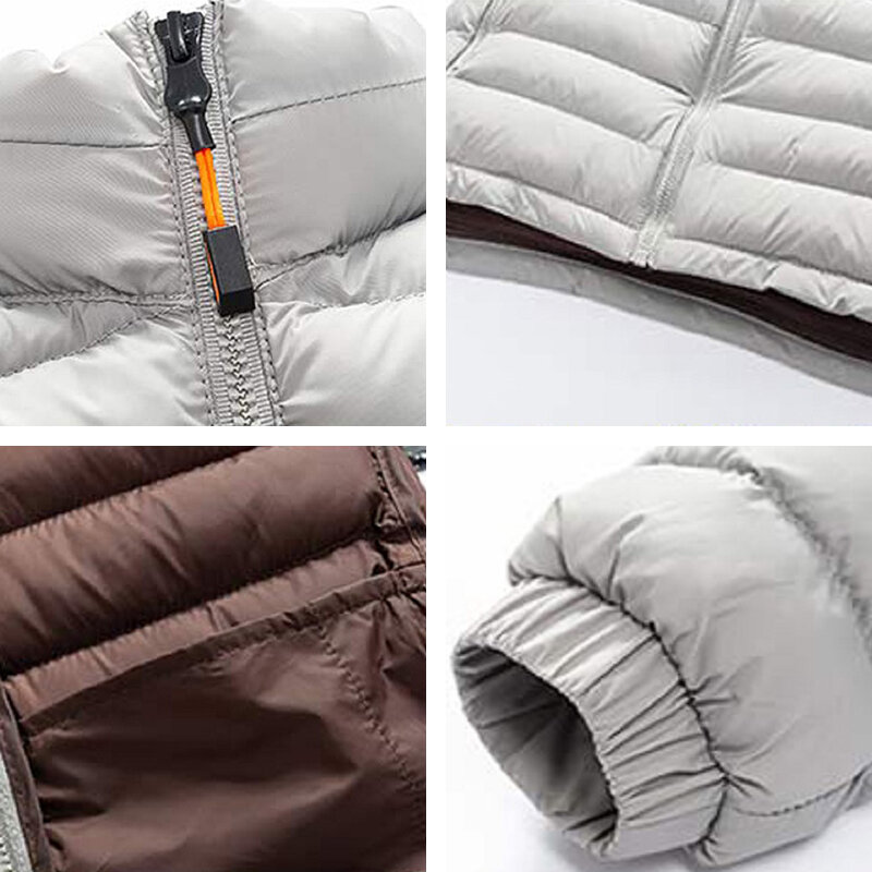 Мужская теплая куртка, однотонная плотная ветрозащитная куртка, повседневная Водонепроницаемая парка для осени и зимы, 2023