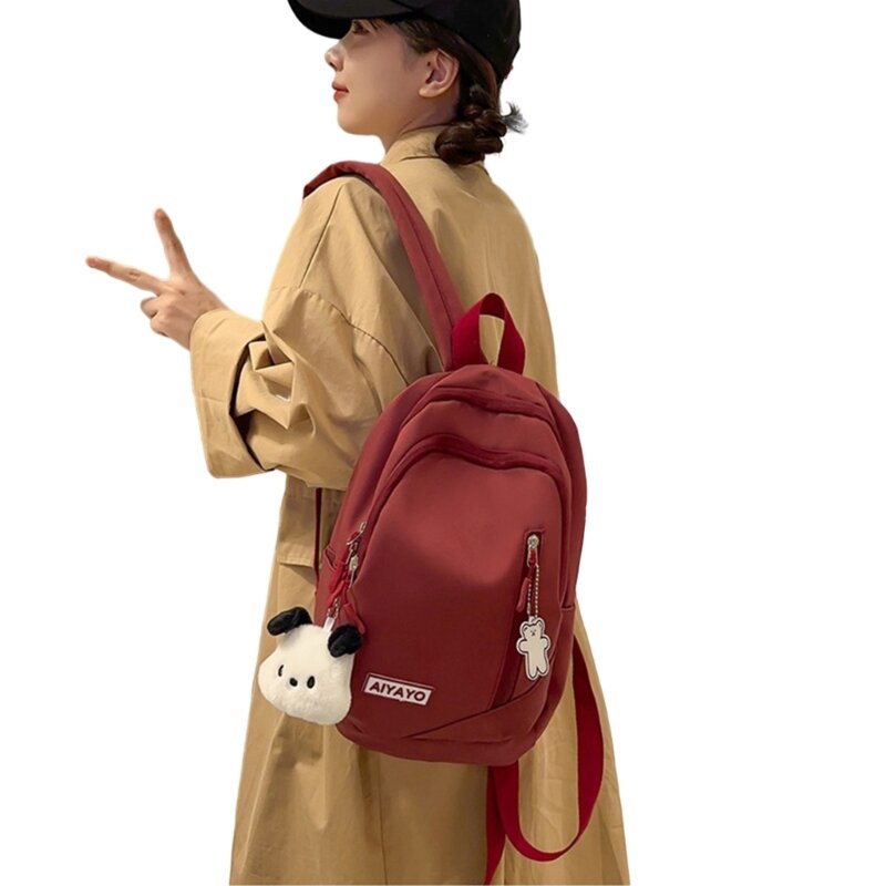 2024 plecak powrót do szkoły Bookbags dla dziewczynki Student wszechstronny plecak nylonowa torba na ramię podwójnym paskiem
