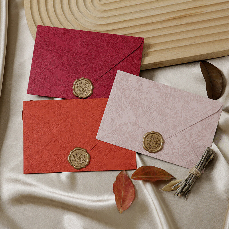 30 pçs/lote envelope de alta qualidade para convites de casamento papelaria de negócios papel treeline estilo ocidental extrato envelopes
