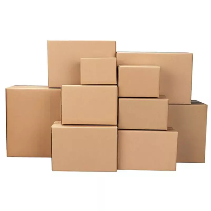 Confezione di scatole per ufficio postale ondulate imballaggio Express Supplies 10 pz/lotto Brown Gift Paper Carton Shipping