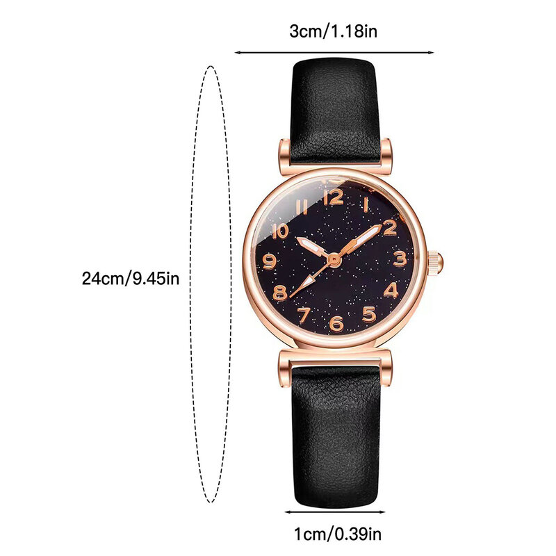 Nowy gorący damski zegarek elegancki zegarek stylowy, łatwy do odczytania zegarki analogowe na prezent urodzinowy dla dziewczyny