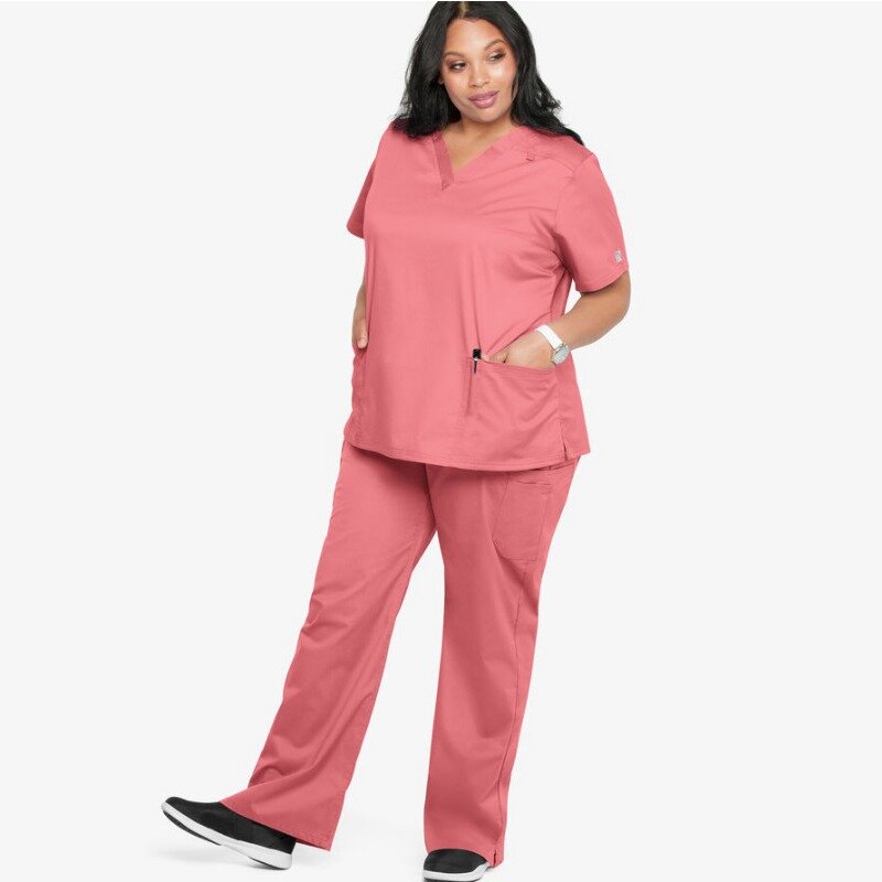 Divise da lavoro elasticizzate da donna mediche Easy Fit Scrubs top pantaloni Jogger Set uniforme da infermiera ospedaliera Denist generale