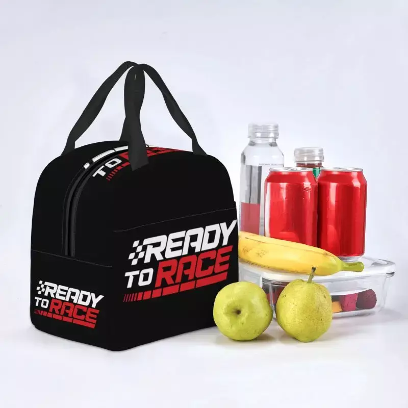 Custom pronto per la corsa Lunch Bag Women Motocross bitume Warm Cooler coibentato Lunch box per ufficio per adulti