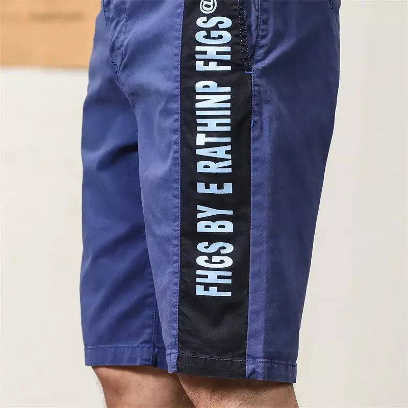 Pantaloncini sottili estivi da uomo di nuovo arrivo 2023 pantaloncini con stampa in cotone 100% pantaloncini Casual traspiranti elasticizzati sportivi Slim Fit alla moda