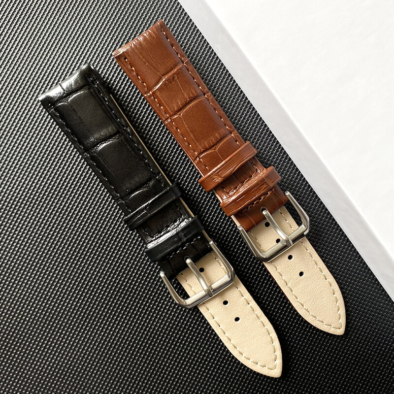 Cinturino per orologio cinturino per orologio in vera pelle 18mm 20mm 22mm 24mm cinturino da polso morbido 12mm 14mm taglia piccola 16mm 19mm 21mm