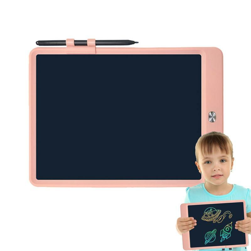 Tablet de escrita LCD para crianças, 10 Polegada, placa eletrônica colorida, prancheta, prancheta reutilizável, atividade, brinquedos de aprendizagem