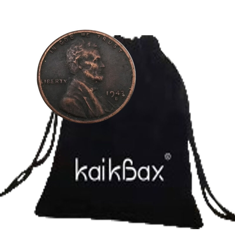 1843 역사적인 리버티 링컨 럭셔리 커플 아트 동전, 나이트클럽 결정 동전, 행운을 기념하는 포켓 동전, 선물 가방
