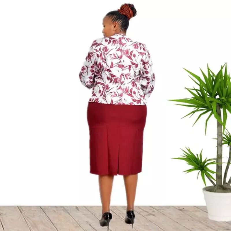 ชุดเดรสสไตล์แอฟริกันสำหรับผู้หญิงเสื้อแจ็กเก็ตและชุดเดรสแขน3/4ใหม่พิมพ์ลายแฟชั่นใหม่สำหรับฤดูใบไม้ร่วงชุดสำนักงานผู้หญิงชุดแอฟริกัน2023
