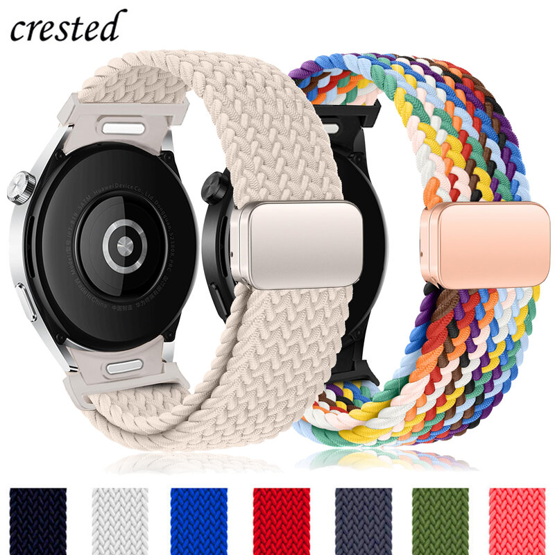 Cinturino intrecciato senza spazi vuoti per Samsung Galaxy Watch 6 4 classic/5 pro 47mm 43mm 44mm 40mm bracciale magnetico Galaxy watch6 cinturino watch4