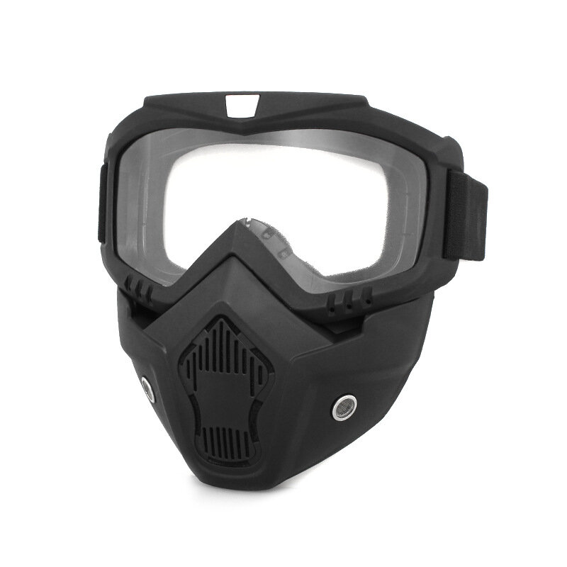 Kacamata Hitam Bersepeda Naik Motocross Kacamata Ski Snowboard Kacamata Masker Helm Taktis Kacamata Motor Tahan Angin Masker