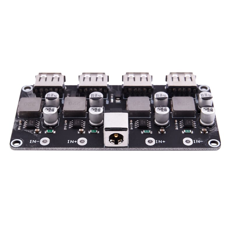 2X 4 canali USB Qc3.0 Qc2.0 Dc-Dc convertitore Buck modulo Step-Down di ricarica 6-32V 9V 12V 24V circuito di ricarica 3V 5V
