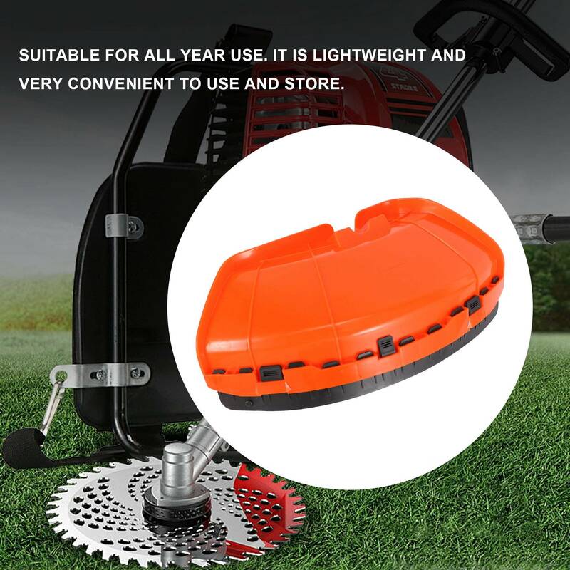 Universal Brush Cutter Shield Lawn Mower Guard Lightweight Plastic Grass Trimmer Blade Protector Cover For 26mm/28mm